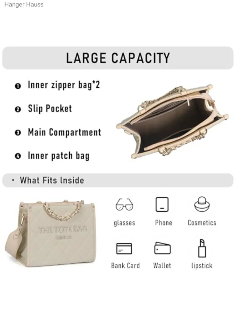 Faux Leather Satchel Tote Bag with Detachable Shoulder Strap